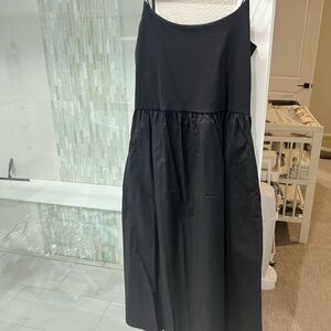 Elegant Black Spaghetti Strap Dress